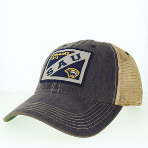 Old Favorite Trucker Snapback Cap, Navy (F24)