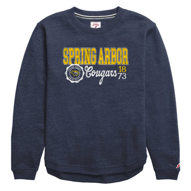 Victory Springs Ladies Crewneck | Heather Liberty Navy