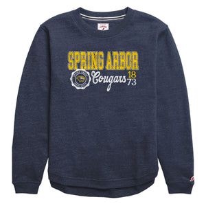 Victory Springs Ladies Crewneck | Heather Liberty Navy
