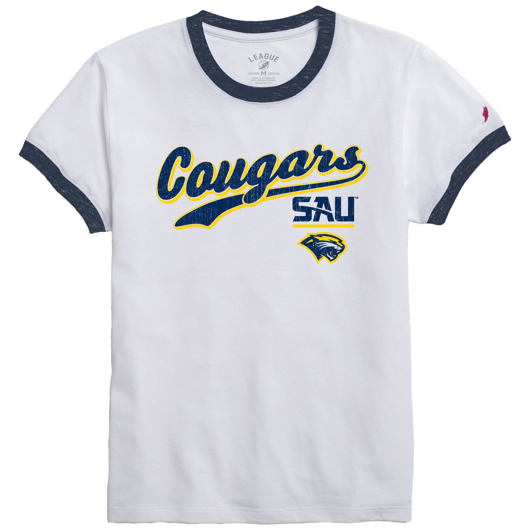 Ladies Intramural Ringer Tee | Liberty Navy