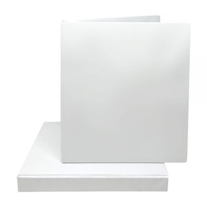 1" Vinyl 3-Ring Binder, White