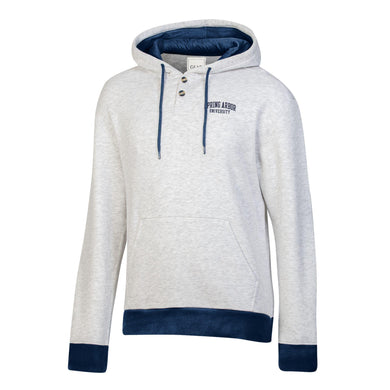 Big Cotton Retro Pullover Hoodie, Light Htr/Navy (F24)