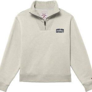 Ladies 1991 Brushes 1/4 Zip | Oatmeal