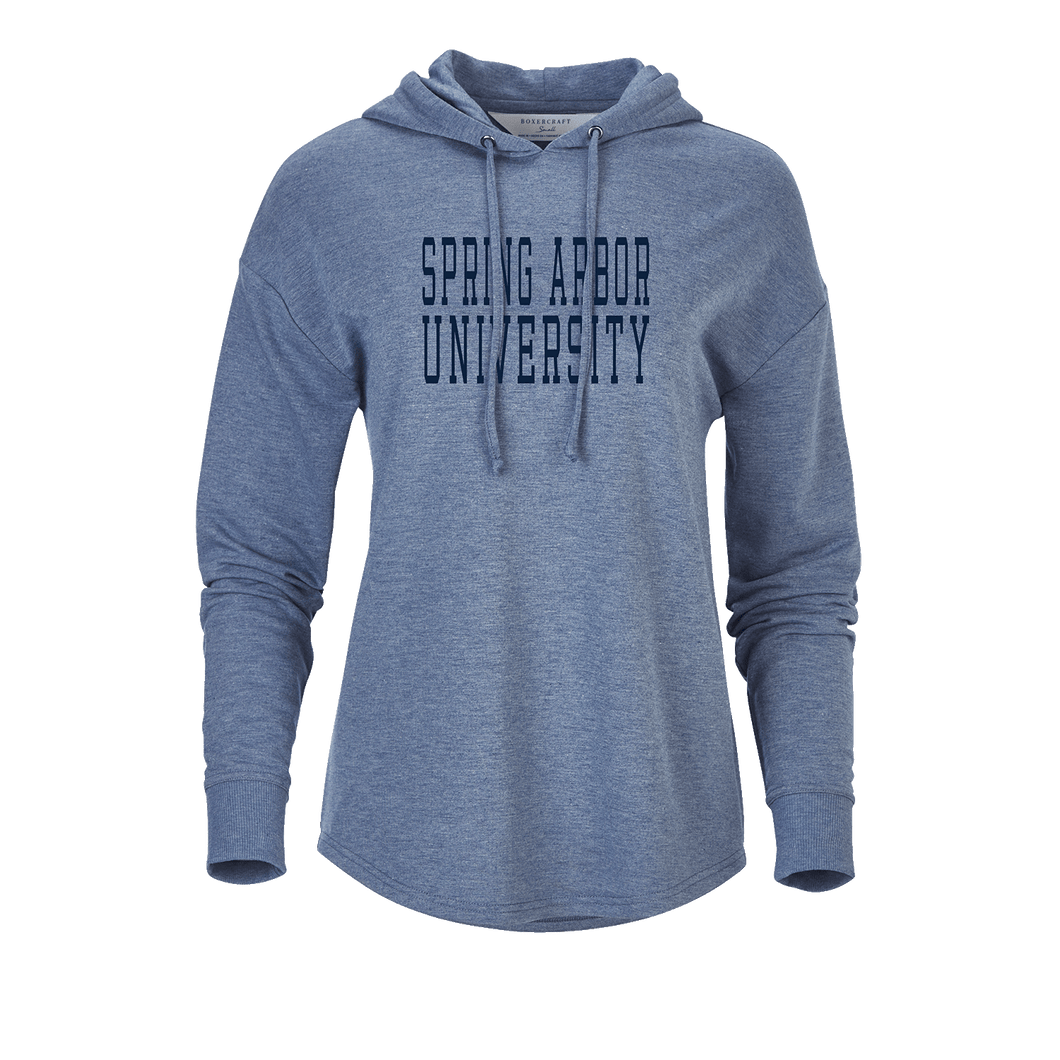 Women's Dream Fleece Hood, Indigo Heather (F22)